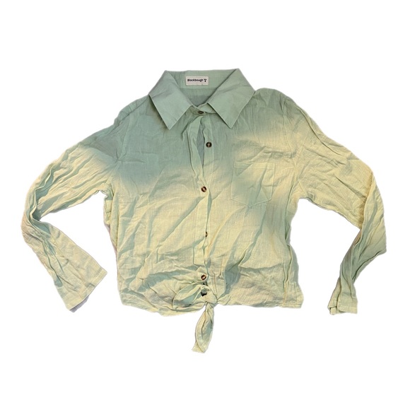 LIGHT GREEN LINEN SET - Picture 1 of 9